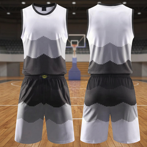 Maillot de basketball personnalisé unisexe avec nom d'équipe, sublimation respirante, grandes tailles, polyester/coton, sans manches - Product Image 3