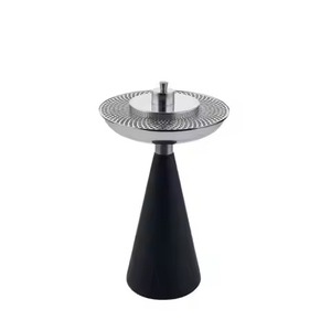 Quemador de Bakhoor con Diseño Floral, Cuerpo Metálico, Acabado en Color Gris Oscuro, Porta Perfume Tradicional de Oriente Medio - Product Image 2