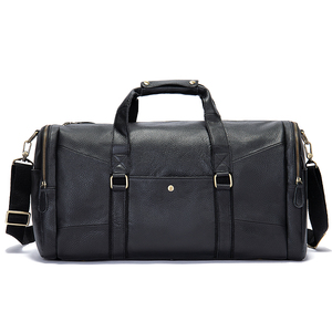 Genuine <b>Leather</b> Overnight <b>Bag</b> <b>Men</b> Weekender Oversized Travel Duffel <b>Bag</b> Sport Gym Outdoor <b>Men</b> <b>Leather</b> Travel <b>Duffle</b> <b>Bag</b> - Product Image 1