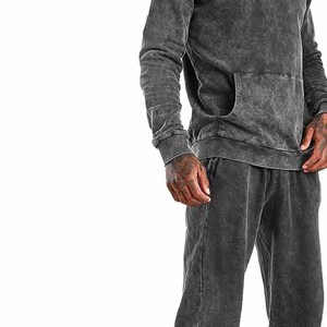 Ensemble coupe-vent léger et oversize imperméable avec logo brodé, fabriqué en usine OEM, effet délavé à l'acide, pour la vente en ligne - Collection 2026 - Product Image 2
