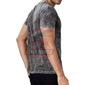 Camisetas de algodón 100% con estampado y lavado ácido, de corte holgado, de alta calidad, hechas en Pakistán, al por mayor, a precio económico, para hombre. - Product Image 2