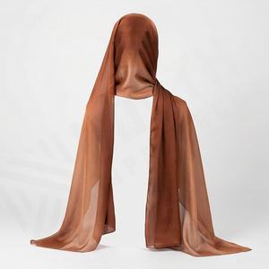 Voiles Hijab Imprimés en Modal Pur Luxueux, Couleur Ombrée Personnalisée, Foulard Doux Premium Tendance, Écharpes Musulmanes 180x70cm – Le Meilleur Choix - Product Image 2