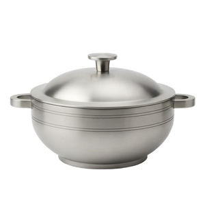 Soupières en acier inoxydable au design simple, style vintage, pour servir les aliments, pour la table, la salle à manger, la cuisine, matériau de bonne qualité - Product Image 6