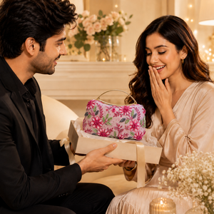 Bolso de mano con estampado floral y bordado para mujer, cartera de fiesta con cuentas de diseñador, bolso de boda, bolso de moda nupcial - Product Image 5