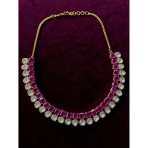 Collier pendentif fin en argent 92.5 Design élégant Moissanite - Product Image 1