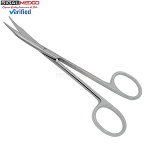 Tijeras de Tenotomía Steven 4.5 Curvas Plateadas O.R. Instrumentos Quirúrgicos Manuales de Acero Alemán de Primera Calidad, Súper Afilados, Certificados CE - Product Image 2