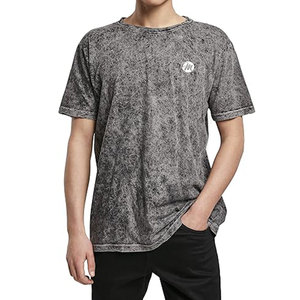 Camiseta de Hombre de Primera Calidad 100% Algodón con Lavado Ácido, Personaliza tu Logotipo, Mejor Precio, Camiseta de Hombre con Lavado Ácido para Venta en Línea - Product Image 3