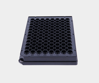 Plaque ELISA carrée transparente à 96 puits, 300 µl, fond plat, haute capacité d'adsorption, en PP, pour lecteur d'immunoanalyse, consommables de diagnostic de laboratoire Cotaus