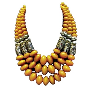 Collar de varias formas hecho a mano para mujer, cuentas de resina, cuentas de vidrio - Product Image 3