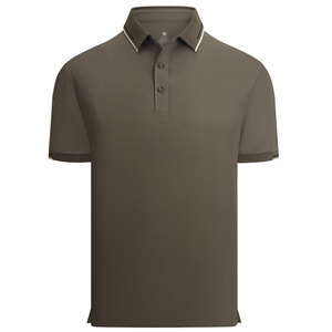 <b>Classic</b> Choice Olive Brown Polo Shirt Soft Cotton Blend Breathable Fabric Comfortable Short Sleeve Everyday Use - Product Image 1