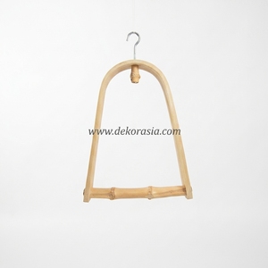 Natural Bamboo Coil Curved Bird <b>Swing</b> Perch Hanging Trapeze Toy Small Medium Birds Pet Cage Accessories Wholesale Dekor Asia - Product Image 1
