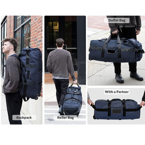 Durable Lightweight Fabric Multi-Pocket Storage <b>Convertible</b> <b>Backpack</b> Duffel Zipper Waterproof Large Capacity for Gym Daily Carry - Product Image 3