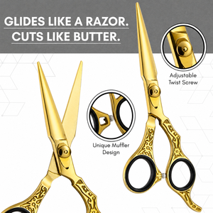 NYBL-55 5.5inch Straight <b>Left</b>-<b>handed</b> <b>Scissors</b> JAPAN 440C Sharp 58-59HRC Hardness Stainless Steel Handle Barber Shears Hair 28 - Product Image 3