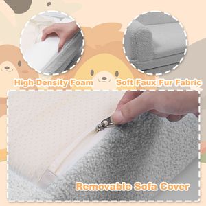 Tiara Shaped Convertible <b>Dog</b> Bed and <b>Sofa</b> 22.8\" X 18.8\" X 15.7\" Luxurious 2-in-1 Plush Cushion Machine Washable Pet Bed - Product Image 5