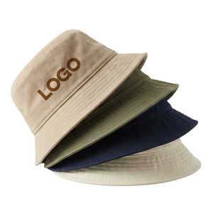 Chapeaux Bob Personnalisés en Gros, en Coton, avec Logo Brodé, Chapeau de Soleil d'Été à Large Bord, Casquette de Pêche pour Hommes, Femmes, Unisexe - Product Image 1