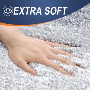 Hot Selling 17"x24" Microfiber Bath <b>Mat</b> Super <b>Absorbent</b> Non-Slip Floor Thick Plush Shaggy Tufted Bathroom Rug Washable Hotel - Product Image 3