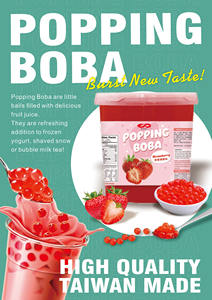 KEIFU Private Label Boba à faire sauter à la pastèque 100g en bouteille pour smoothies et thé à bulles - Product Image 5