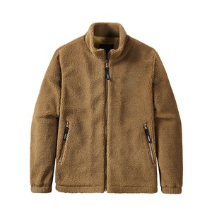Hot Sale 100% Polyester Hiking Outdoor Outerwear Solid Color <b>Sherpa</b> Fleece <b>Jacket</b> <b>Men</b> - Product Image 1