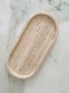 Bandeja de Servir de Resina de Travertino de Lujo, Bandeja Decorativa Hecha a Mano con Resina Epoxi para Decoración del Hogar - Product Image 4