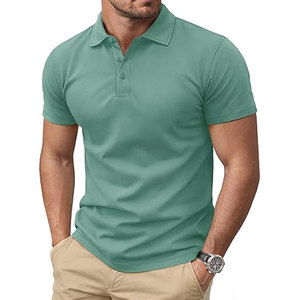 Men's for Shirts Short Sleeve Soft Cotton Anti-Wrinkle Front Print 3 Buttons <b>Classic</b> Fit Casual Performance Golf Shirts - Product Image 5