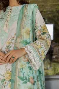 Robes pakistanaises de luxe en coton, 3 pièces, prêtes à porter, pour femmes, avec dentelle, perles, boutons, imprimés, lavables, pour l'été - Product Image 5
