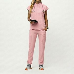 Ensemble de blouses médicales personnalisées, uniforme d'infirmière, vêtements de travail respirants et confortables pour le secteur de la santé, fournisseur en gros OEM de blouses médicales - Product Image 2