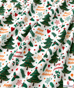 Écharpe carrée de Noël personnalisée pour femme, foulard imprimé pour les fêtes de Noël, doux et léger, impression numérique, fabricant d'écharpes OEM ODM - Product Image 3