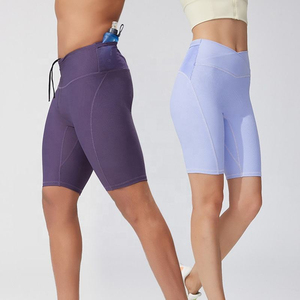 Custom Quick Dry Men’s Compression Gym <b>Shorts</b> Knee Length Running Tights with Pocket Athletic Workout Underwear - Product Image 2