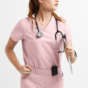Women's Hospital <b>Scrubs</b> <b>Set</b> Nurse Medical Uniform Lab Workwear Comfortable Durable Professional Apparel 100% Cotton Needle - Product Image 2
