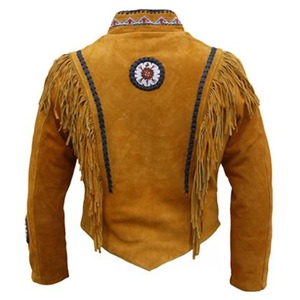 Authentic Western <b>Leather</b> Indian Carnival <b>Jacket</b> - Product Image 2