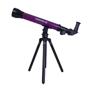 กล้องโทรทรรศน์พลาสติกเพื่อการศึกษาวิทยาศาสตร์ DDRS HM-6601A ของเล่นเคลือบป้องกันรอยขีดข่วนสำหรับเด็ก ใช้ดูท้องฟ้าและภูมิทัศน์ ปรับได้ - Product Image 1