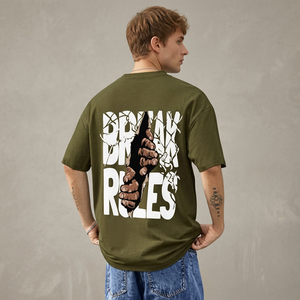 Camiseta Negra de Manga Corta para Hombre, Cuello Redondo, Casual, 100% Poliéster, Impresión Serigráfica, Ecológica, Corte Regular - Product Image 4