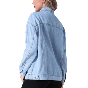 Veste en jean vintage délavée pour femme, décontractée, de haute qualité, élégante, streetwear - Product Image 4