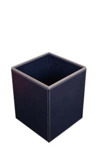 Cubo de Basura Rectangular de Cuero PU, Cubo de Reciclaje Abierto para Interiores, para Hogar, Oficina, Hotel, Verde Oliva - Product Image 4