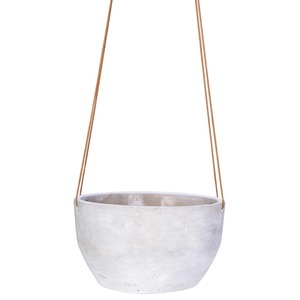 Support de plantes suspendu moderne en bois avec structure en métal noir pour une utilisation intérieure et extérieure - Product Image 4