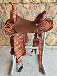Sillas de Montar Inglesas de Cuero Genuino de Alta Resistencia con Diseño Grabado Personalizado, Precio Directo de Fábrica, Estilo Ecuestre - Product Image 5