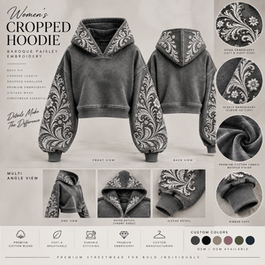 Sweat-shirt gothique pour femme avec motif floral en relief et manches lanternes - Product Image 5