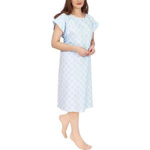 El mejor material utilizado: 100% algodón. Traje de paciente para hospital, suave, transpirable, de secado rápido y ligero para un uso médico cómodo. - Product Image 1