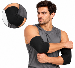 High Quality Soft Thick Rubber Elbow Sleeve Pads Durable Professional Protection Exercise Fitness Training Customizable Spring - Product Image 1