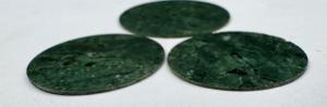 Esfera de Reloj de Ágata Musgosa Natural Verde y Blanca de 31.5mm y 1.5mm de Grosor para Fabricación de Relojes, Piedra Suelta - Product Image 3