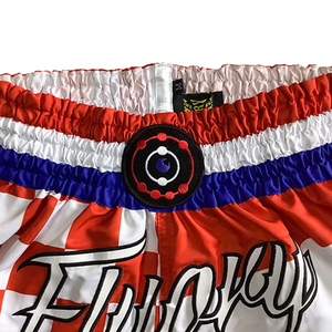 กางเกงมวยไทยสั่งทำพร้อมโลโก้สำหรับสโมสร - ระบายอากาศได้ดี แห้งเร็ว เหมาะสำหรับผู้ใหญ่ทั้งชายและหญิง ใช้สำหรับชกมวยและศิลปะการต่อสู้ - Product Image 5