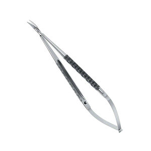 Professional Spring Curved Stainless Steel Cuticle Scissors Sharp Precision Blades Steel Handle Custom Logo-Salon Equipment - Product Image 1