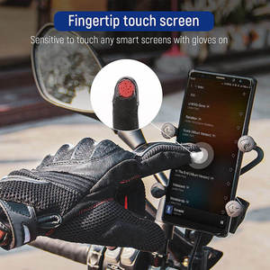 New Arrival Winter Genuine Cowhide Leather Breathable Non-Slip Full Finger <b>Touch</b> Screen Functional Customized Unisex Motorbike - Product Image 4