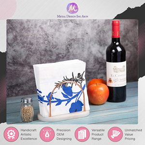 Offre Spéciale sur un Porte-Serviettes en Marbre Blanc de Qualité Supérieure et Fil de Fer Forgé à un Prix Exceptionnel - Product Image 6