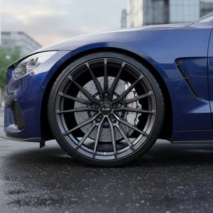 bbsstyle Lightweight Flow Formed Alloy <b>Wheels</b> Concave Multi Spoke Machined Silver 19 20 21 22" Inch Rims - Product Image 4