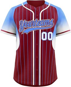 Nueva Camiseta de Béisbol Sublimada Unisex con Nombre del Jugador, Diseño Personalizado, Logotipo Frontal, Camiseta de Softbol a Precio Económico - Product Image 2