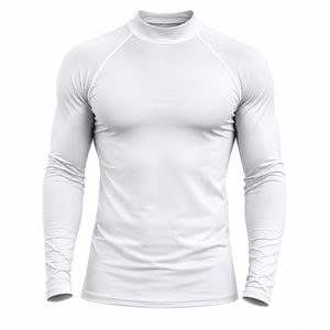 T-shirt de compression à manches longues personnalisé OEM, couche de base athlétique anti-humidité pour l'entraînement des équipes sportives - Product Image 1