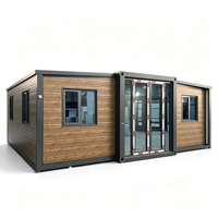 Maison conteneur préfabriquée de luxe extensible 20/40 pieds, mobile, 2, 3 ou 4 chambres, mini-maison entièrement meublée, maison modulaire