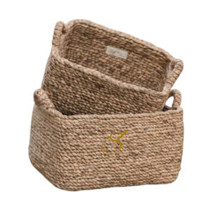 Luxury Handmade Water Hyacinth Organizer Basket for <b>Home</b> Decor - Product Image 2
