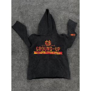 เสื้อฮู้ดดี้ผู้ชายไซส์ใหญ่ ผ้าฝ้าย 100% พิมพ์โลโก้ตามสั่ง ทรงโอเวอร์ไซส์ หนานุ่ม ซักย้อมสีแบบแอซิดวอช มีซิป คอเสื้อแบบดรอปโชว์เดอร์ - Product Image 3